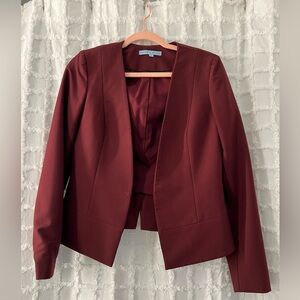 Antonio Melani Maroon Blazer - Waist Length - Size 4